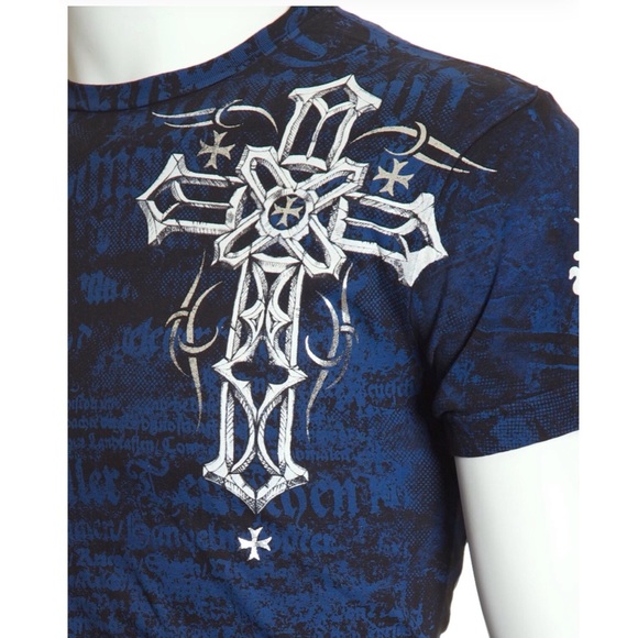 Archaic By Affliction Men's T-Shirt SPIKE WINGS - Picture 5 of 10